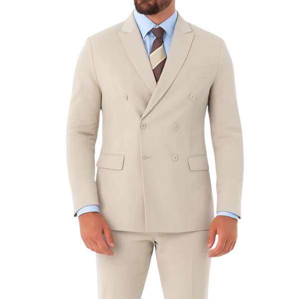 Costume homme perle croisé Mario