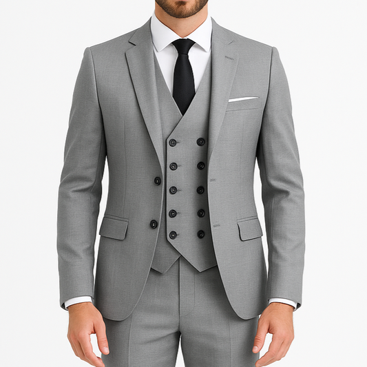 Costume homme noir 3 pièces Pirlo