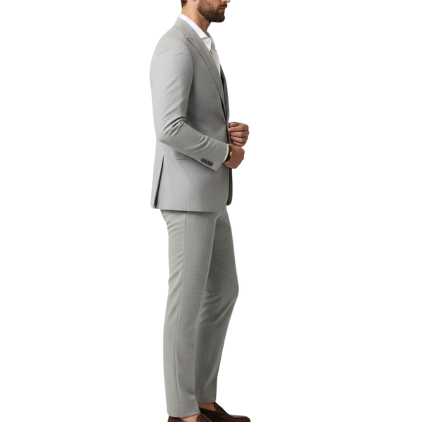 Costume homme gris clair