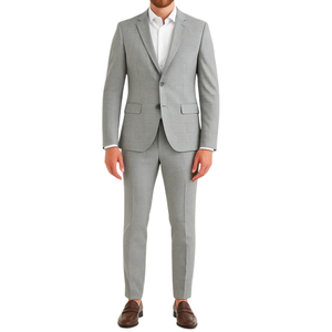 Costume homme gris motif tartan