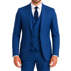 Costume homme bleu roi 3 pièces Pirla