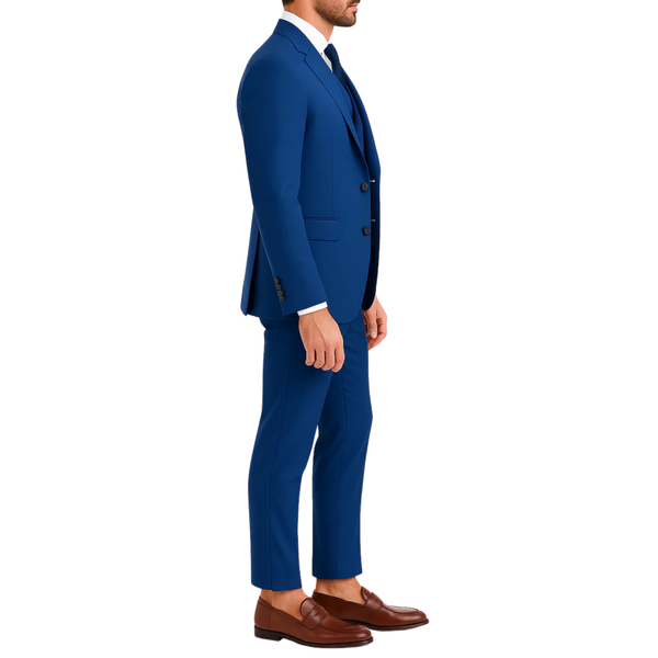 Costume homme bleu roi 3 pièces Pirla
