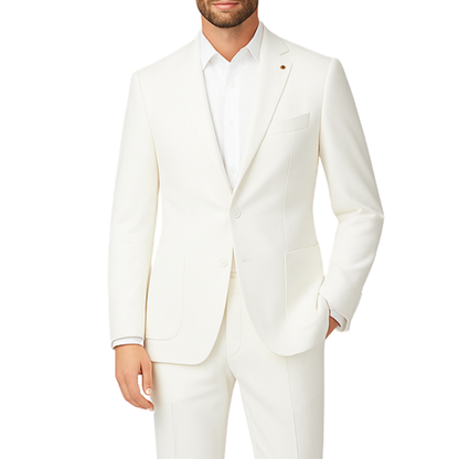 Costume homme blanc Massimo