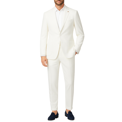 Costume homme blanc Massimo