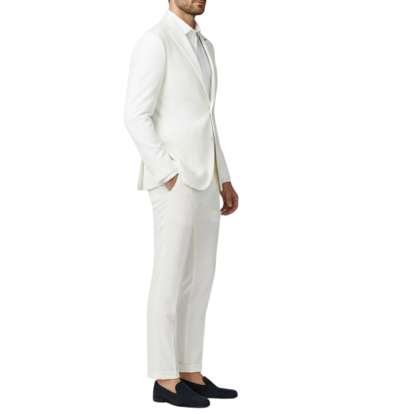 Costume homme blanc Massimo