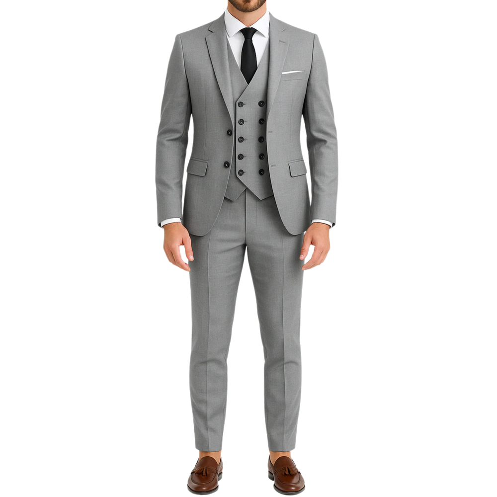 Costume homme noir 3 pièces Pirlo