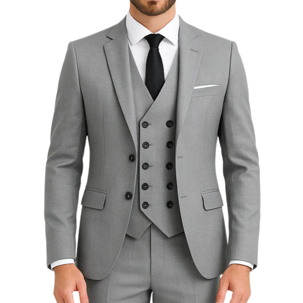 Costume homme noir 3 pièces Pirlo