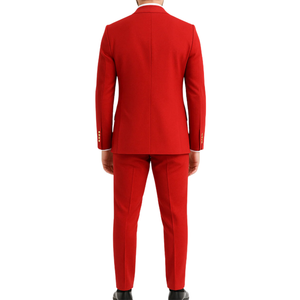 Costume homme rouge croisé