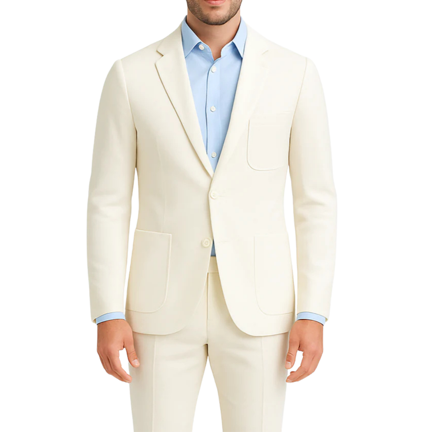 Costume homme blanc Napoli