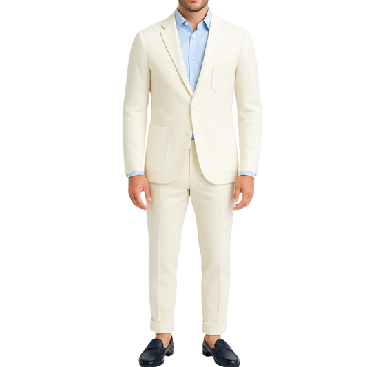 Costume homme blanc Napoli