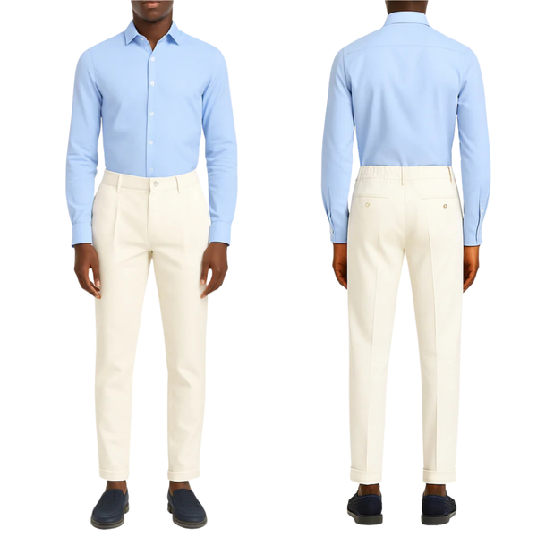 Costume homme blanc Napoli