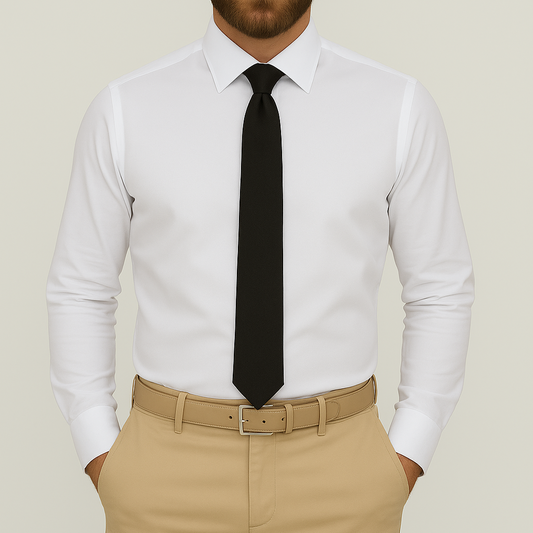 Cravate slim noir