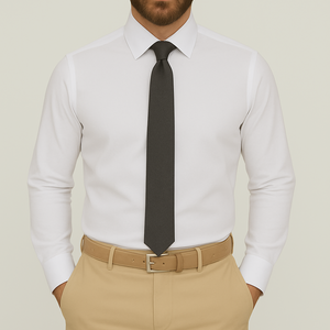 Cravate slim anthracite