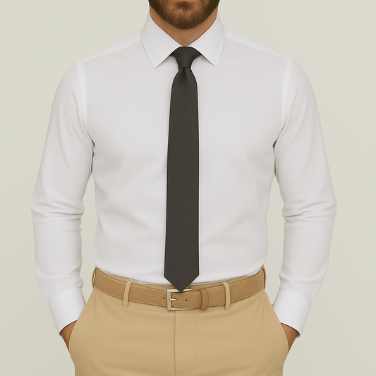 Cravate slim anthracite