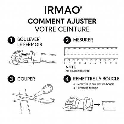 Ceinture en cuir avec réglage automatique Flavio