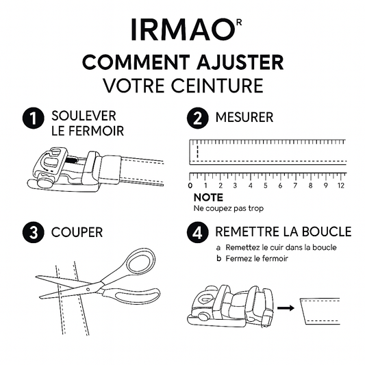 Ceinture en cuir avec réglage automatique Lordelo