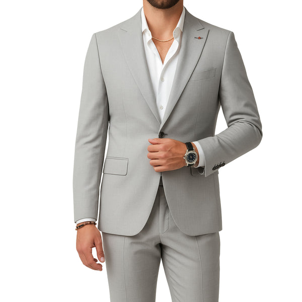 Costume homme gris clair