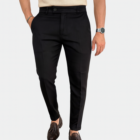 Pantalon en lin noir