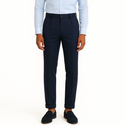 Pantalon bleu marine italien Napoli