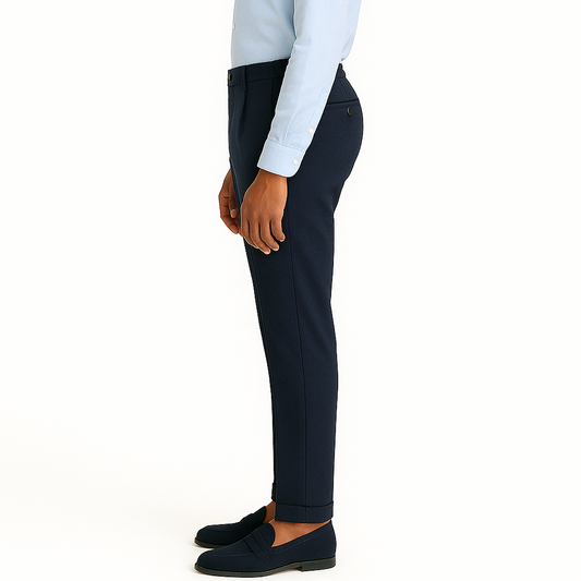 Pantalon bleu marine italien Napoli