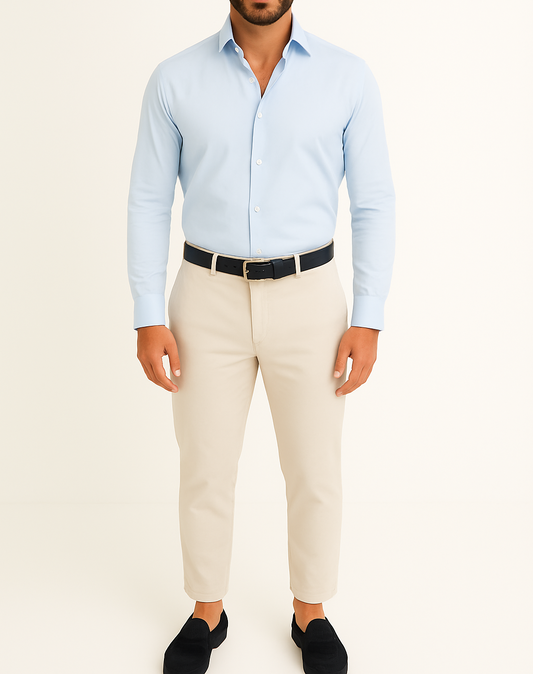 Pantalon beige italien Mario