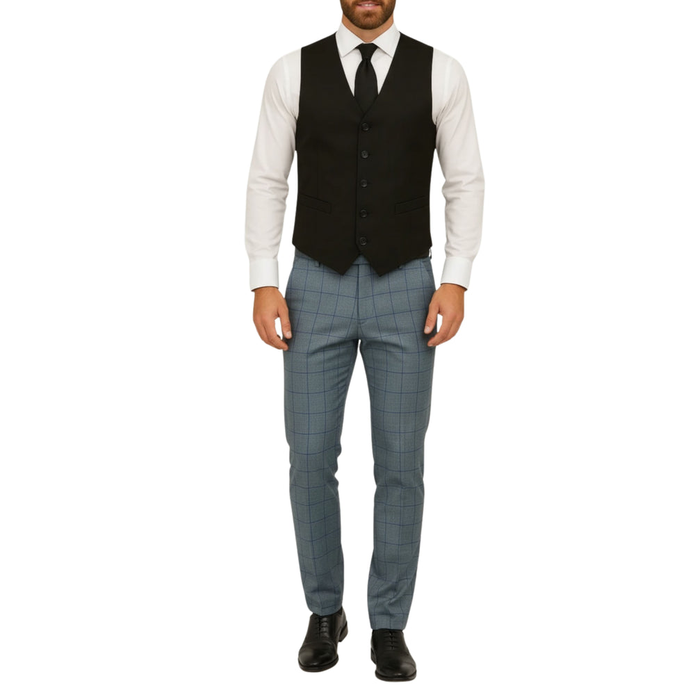 Pantalon homme chic à carreaux