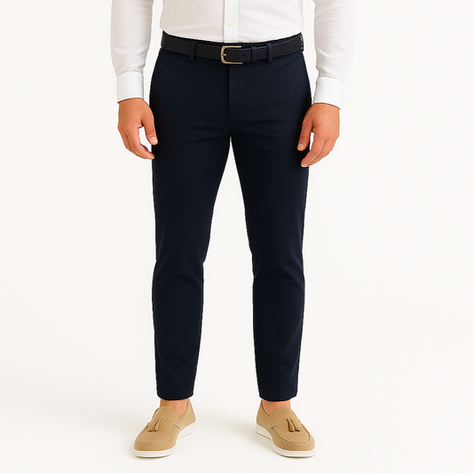 Pantalon chino bleu marine