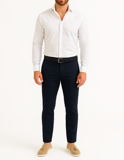 Pantalon chino bleu marine