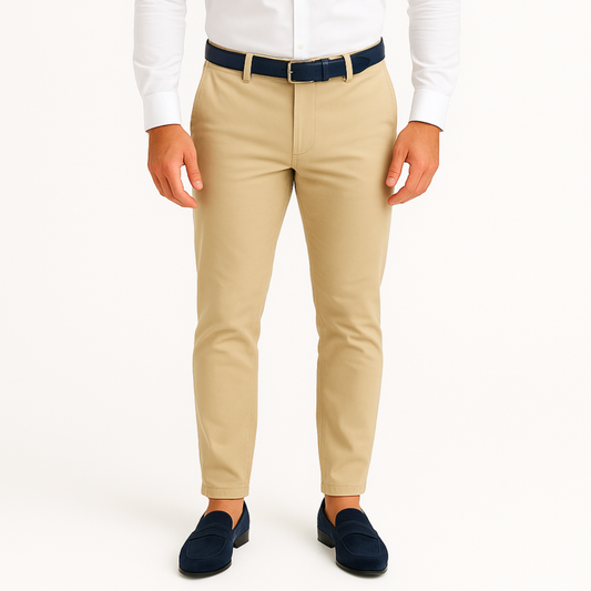 Pantalon chino beige