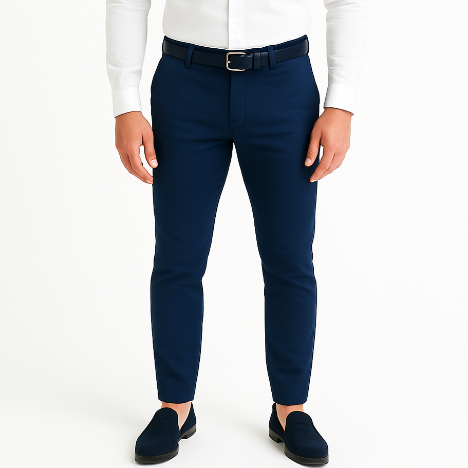 Pantalon chino bleu roi