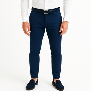 Pantalon chino bleu roi