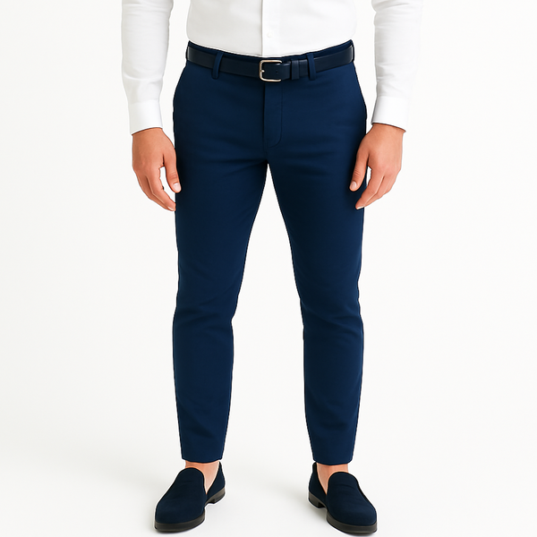 Pantalon chino bleu roi