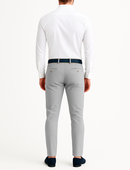 Pantalon chino gris