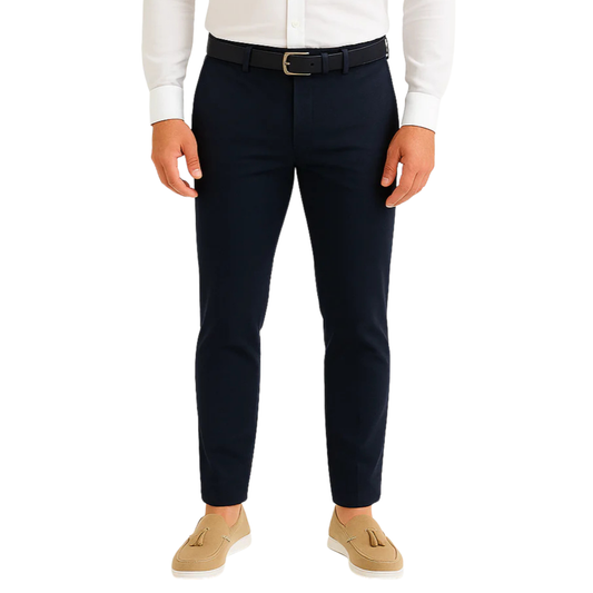 Pantalon chino bleu marine