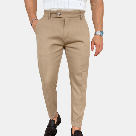 Pantalon en lin beige