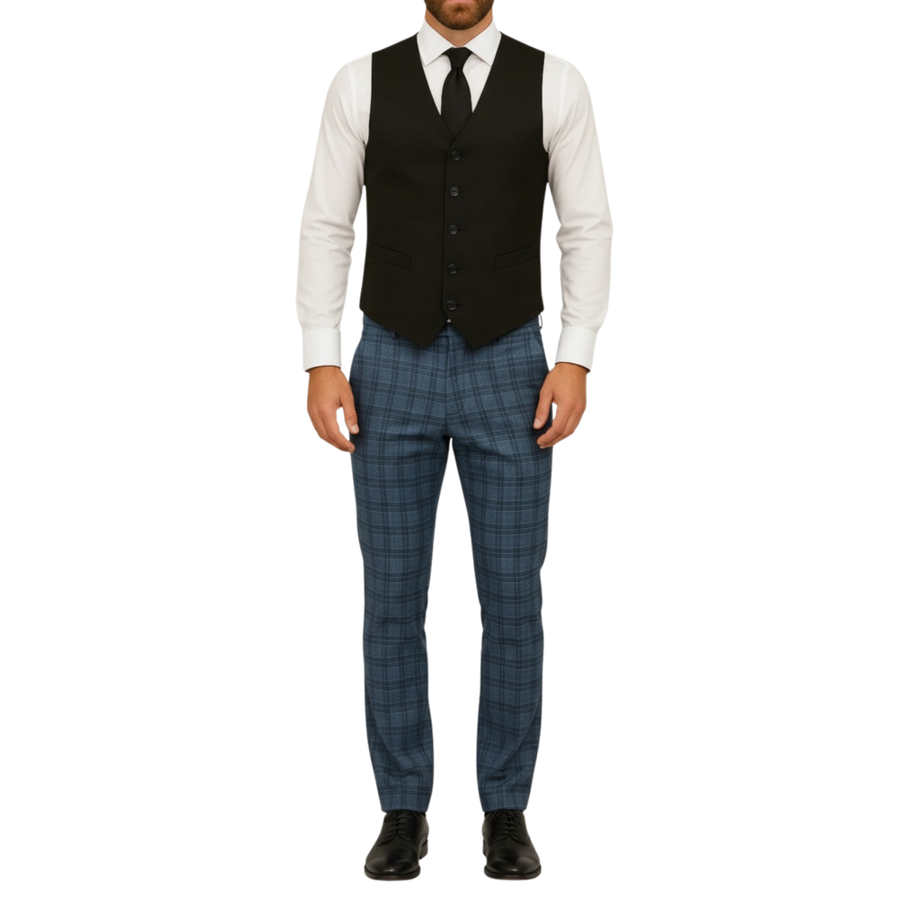 Pantalon homme chic tartan