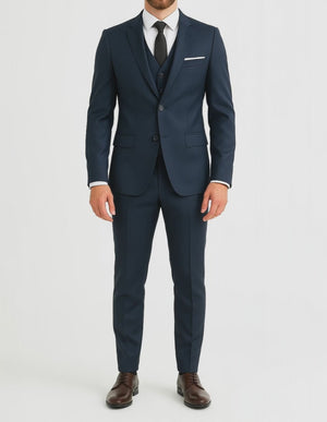 Costume homme bleu marine 3 pièces Pedro